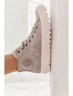 Dámské Tenisky Big Star Vysoké Zateplené Šedé EE274114