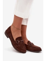 Dámské mokasíny s ozdobným detailem Ambria – čokoládové