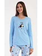 Dámské pyžamo dlouhé Tučňák na ledě