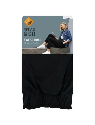 Moderní sportovní kalhoty NUR DIE SWEAT HOME PANTS - NUR DIE - černá