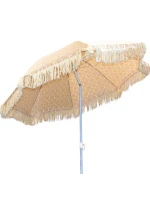 PLÁŽOVÝ A ZAHRADNÍ SLUNEČNÍK SE STŘAPCI 174 CM ŽLUTÝ