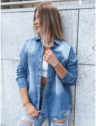 Dámská džínová košile AMERICANA modrá FashionStreet DY0348