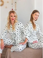 Pyžamo Key LNS 921 B26, dlouhé rukávy, velikosti XS–XL, zapínací Pyžamo Key LNS 921 B26, dlouhé rukávy, velikosti XS–XL, zapínací