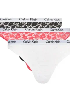 Calvin Klein 3-ack W 000QD3926E dámské spodní prádlo