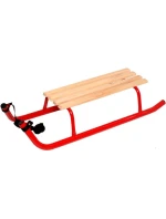 KOVOVÉ SÁNĚ PRO 2 OSOBY ZESÍLENÉ ČERVENÉ