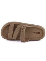 Dámské sportovní žabky na silné bazénové podrážce hnědé Big Star TT274A041