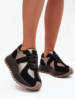 Dámské Sněhule Na Platformě Big Star OO274A217 HI-POLY SYSTEM Černé