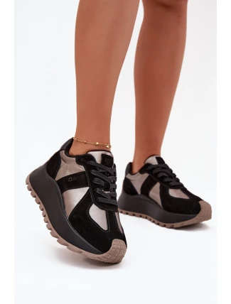 Dámské Sněhule Na Platformě Big Star OO274A217 HI-POLY SYSTEM Černé