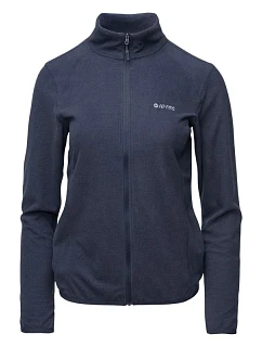 Dámská fleecová mikina Damis II FULL ZIP W 92800621589 tmavě modrá - Hi-Tec