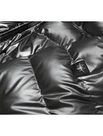 Stříbrná prošívaná bunda pro přechodné období (BR9790-70) Stříbrná prošívaná bunda pro přechodné období (BR9790-70)