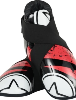 TOP TEN OSTT-PU "SUPERLIGHT" URBAN ARTS chrániče nohou černo-červené (WAKO APPROVED nové)