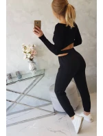 Souprava s halenkou černá Souprava s halenkou černá