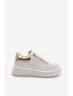 Dámské kožené tenisky GOE NN2N4031 Bílé