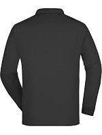 Daiber JN 22 Piqué polo s dlouhým rukávem z těžké bavlny 02.0022 black