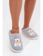Fotrnné pantofle s medvídkem modré Noralie Fotrnné pantofle s medvídkem modré Noralie