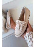 Dámské mokasíny s třásněmi světle béžové Janelisse