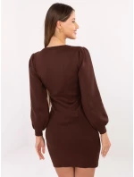 PM SK šaty YIS1063.17 hnědé