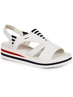 Sandály na platformě Rieker W V02Y5 white