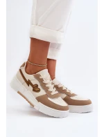 Dámské tenisky na platformě béžové Zeparine