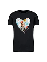 Personalizované pánské tričko s výřezem fotky na podkladu