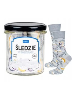 PONOŽKY SOXO VE SKLENICI - SLEĎ VE SMETANĚ