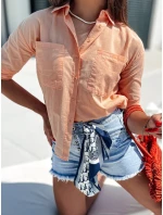 Dámské tričko STYLISH meruňková FashionStreet DY0438