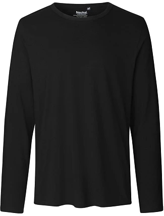 Neutral O 61050 Pánské tričko s dlouhým rukávem 77.6150 black
