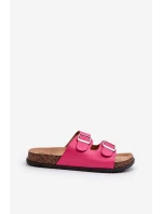 Dámské sandály s přezkami Fuksie Oliena Dámské sandály s přezkami Fuksie Oliena