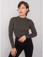 Jumper EM SW MCY02213.91 tmavá khaki