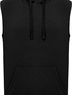 Kariban ProAct PA 393 Unisex mikina s kapucí bez rukávů 20.P393 black