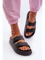 Dámské Pěnové Žabky Na Platformě Černé Melorea