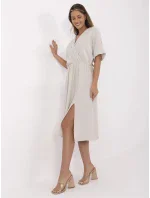 Šaty MI SK 121008.84 béžové Šaty MI SK 121008.84 béžové