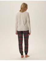 Dámské pyžamo Florencia 41902-80X Béžová - Henderson Ladies Dámské pyžamo Florencia 41902-80X Béžová - Henderson Ladies