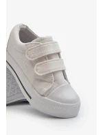 Dětské tenisky na suchý zip Big Star White