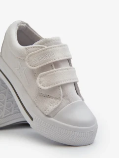 Dětské tenisky na suchý zip Big Star White