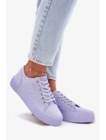 Dámské textilní tenisky Big Star – fialové