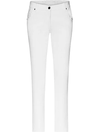 Daiber JN 3001 (54) Dámské elastické kalhoty 02.301X white