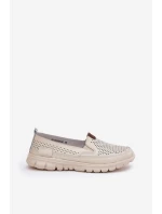 Prodyšné Baletky Z Přírodní Kůže Vinceza 95336 Béžové