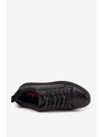 Kožené pánské tenisky Lee Cooper LCJ-25-33-3965 Černé