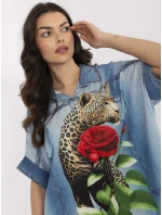 Košile DHJ KS 19007 7.85 modrá Košile DHJ KS 19007 7.85 modrá