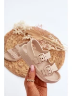 Dětské lehké sandále s přezkami BIG STAR Béžové
