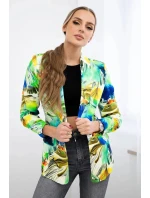 Bavlněné sako s potiskem 5478 zelené - Zentex
