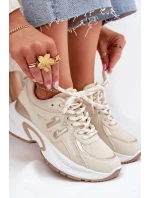 Dámské Tenisky Na Masivní Podešvi Béžové Davira