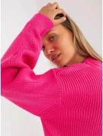 Dámský svetr LC SW 0267 fluo růžový Dámský svetr LC SW 0267 fluo růžový