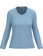 Kariban K 382 Dámské tričko do V s dl. rukávem 20.K382 sky blue Kariban K 382 Dámské tričko do V s dl. rukávem 20.K382 sky blue