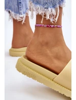 Dámské pantofle Big Star LL274427 Žluté