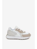 Dámské Kožené Sneakersy Big Star OO274563 Hi-Poly System Bílé