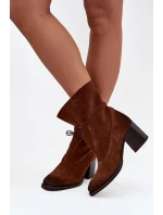 Boty na podpatku  model 220703 Step in style