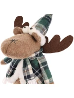 VÁNOČNÍ DEKORATIVNÍ SOBI HNĚDÍ 35+20CM