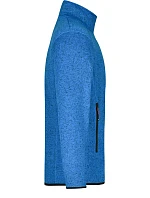 Daiber JN 762 Pánská pletená fleecová bunda 02.0762 royal melange/red